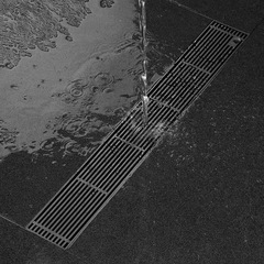 Grate bar gun gray high-flow anti-odor floor drain for kitchen and bathroom, 304 stainless steel side discharge floor drain