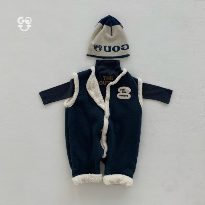 Ropa de invierno infantil coreana ropa de invierno para bebés, ropa de invierno para niños chalecos de peluche, ropa de escalada de invierno