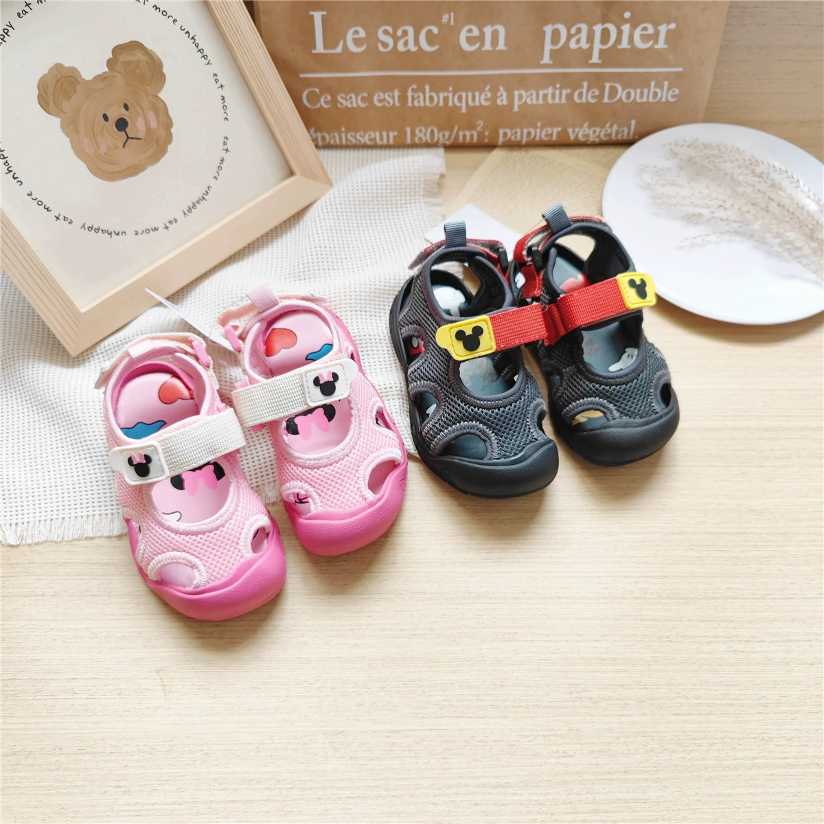 Однодневная новая летняя экспортная обувь D Baotou детские сандалии липучка нескользкая пляжная обувь мужская и женская детская обувь