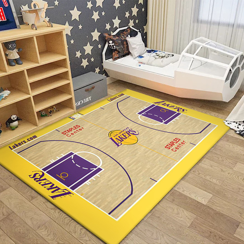 Transfronteriza alfombra de campo de fútbol de dibujos animados dormitorio sala de estar sofá mesa de café alfombra de piso en stock al por mayor