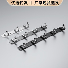 304不锈钢挂衣钩浴室厨房排钩门后挂钩宿舍墙上挂勾粘钩一件代发