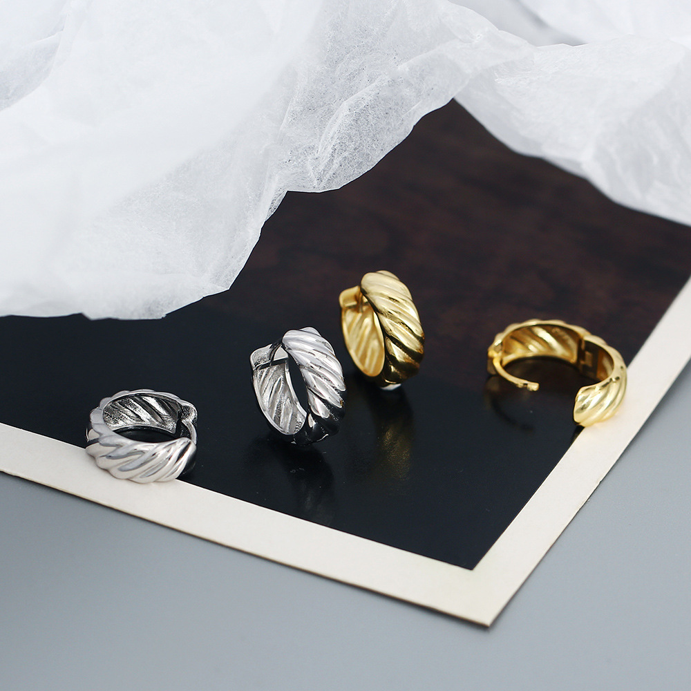 Stone-Free Inlay Material Earrings Classification 1 Pair 925 Sterling Silver Geometric Electroplating 18K Real Gold Plated Platinum Plated Earrings