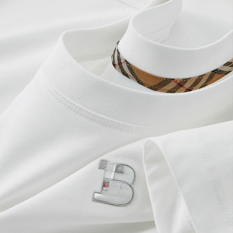 Мужская футболка с круглым вырезом, короткий рукав, лето 2025, новая, из льняной хлопковой ткани, с вышитой надписью