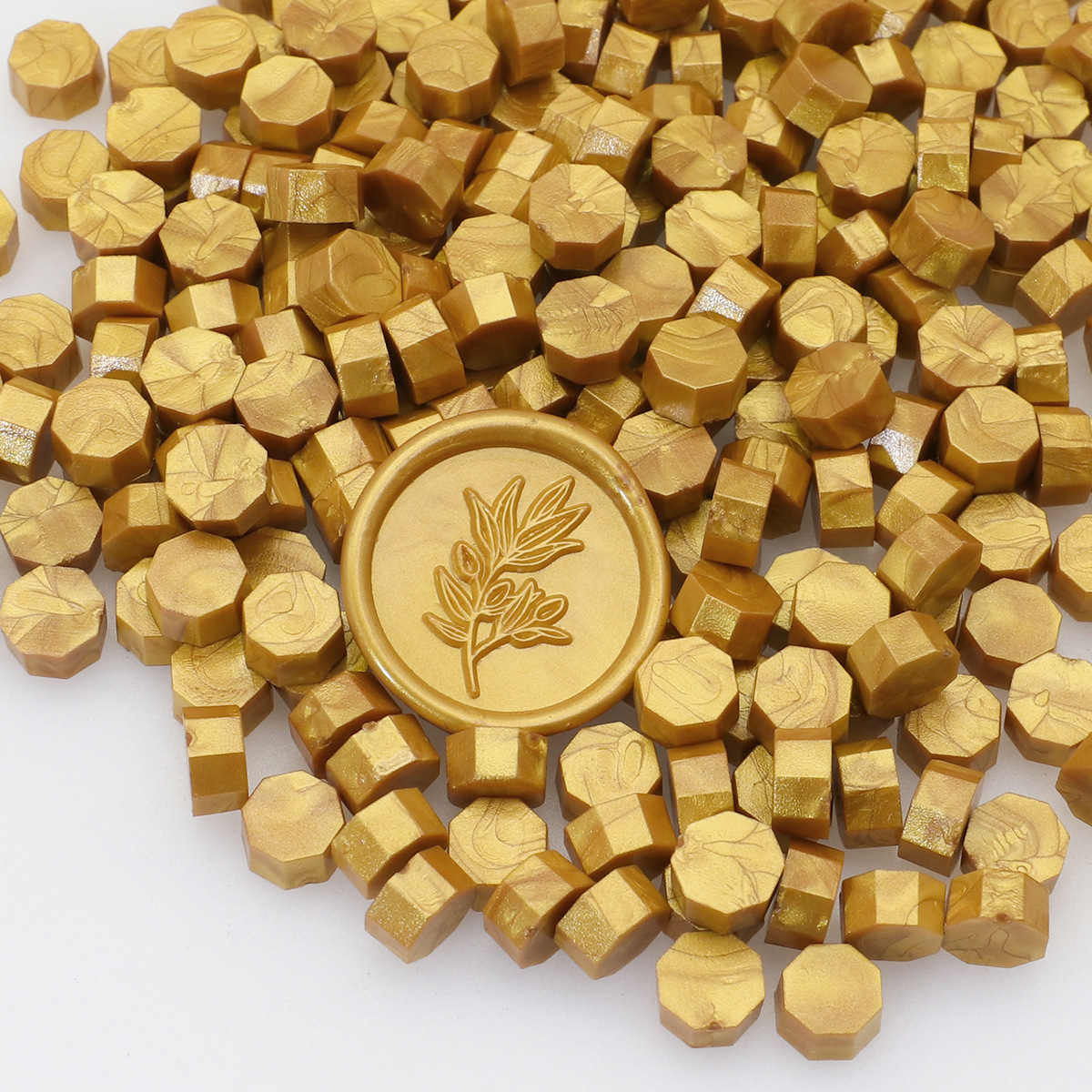 Perlas de cera de sellado octogonales Oucai, 500g, 131 colores, perlas de sellado de cera a granel, colores mixtos, baratas, perladas, una libra.