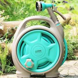 汉轩水管软管收纳架水管车迷你浇花喷头园林园艺浇水神器洗车水枪