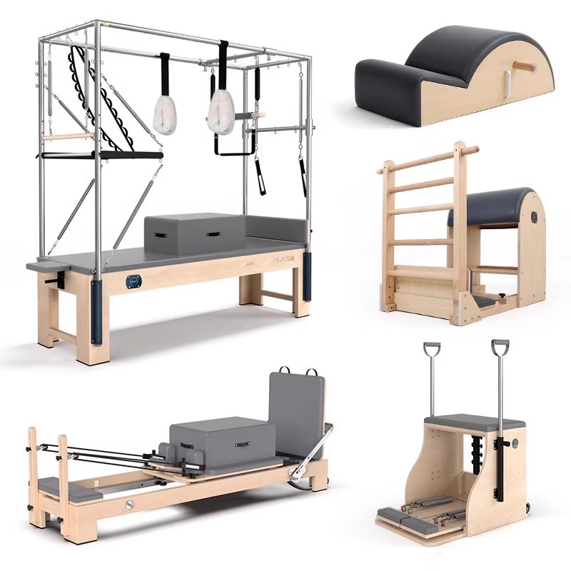 Cama de Pilates Core Cadillac 3 - en - 1 plegable cama de yoga Pilates grande conjunto de cinco piezas