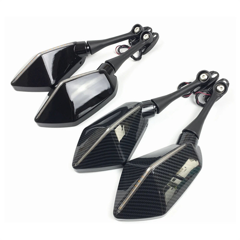 Kuitian CBR600RR CBR1000RR 04-07 Motorcycle Dual Lamp LED Turn Signal Rearview Mirror