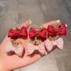 Small hairgrip with bow, cute bangs for princess, crab pin, Korean style
