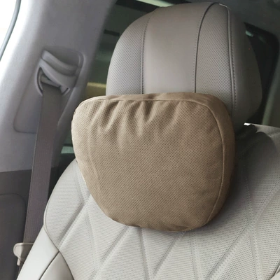 Headrest – Lumbar Support Cushion - perforated-maiba-brown-neck-pillow-biological-velvet