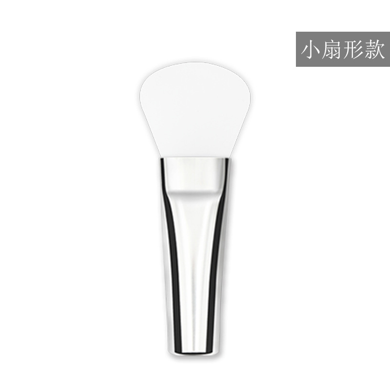 Mini cepillo de máscara de silicona suave cabeza portátil mango corto película de barro aplicador especial único Cepillo de belleza facial
