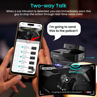 Upload Parking Monitoring, Driving recorder
