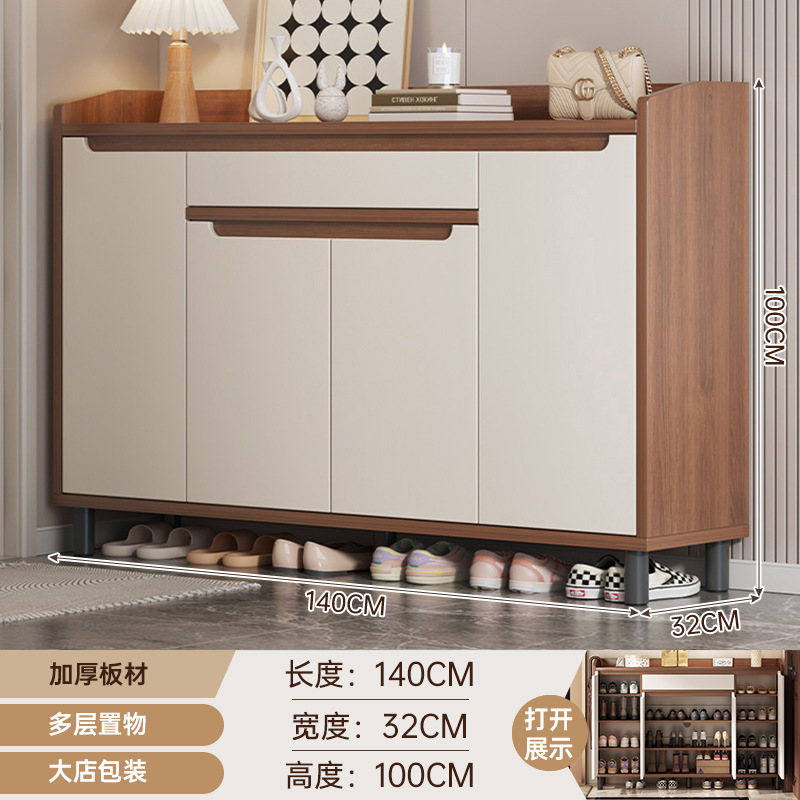 鞋柜家用门口室内新款2024爆款入户储物柜靠墙玄关柜一体收纳鞋架|undefined