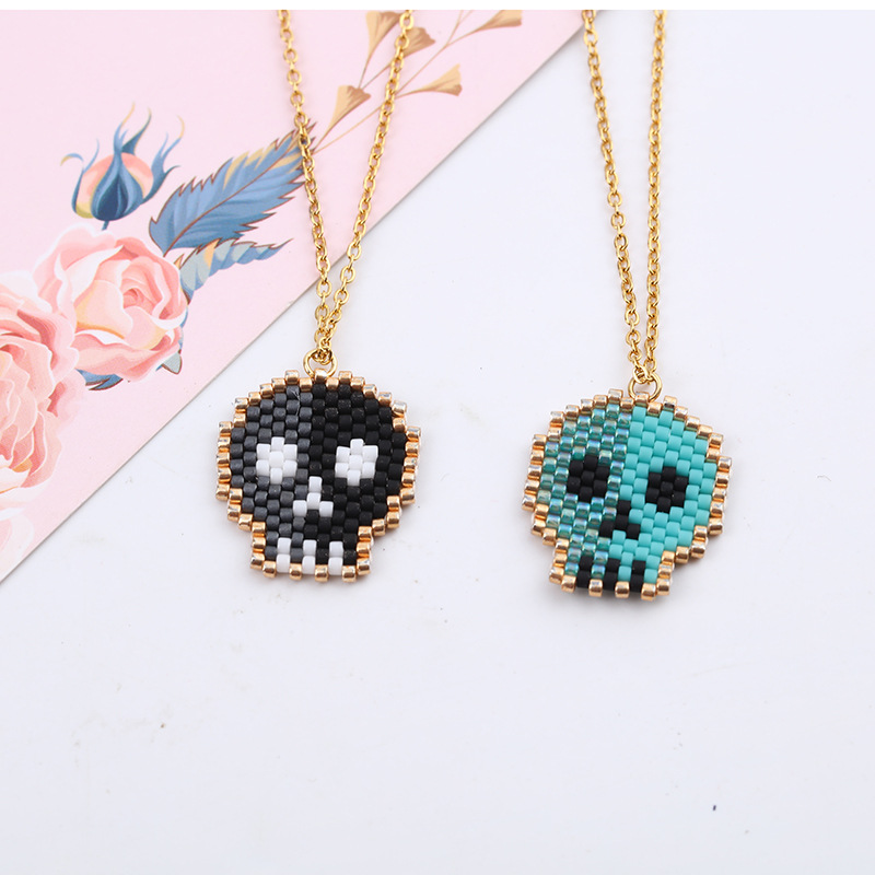 Fashion Pumpkin Cartoon Character Mermaid glass Titanium Steel Metal Womenu0027S Necklace 1 Piece