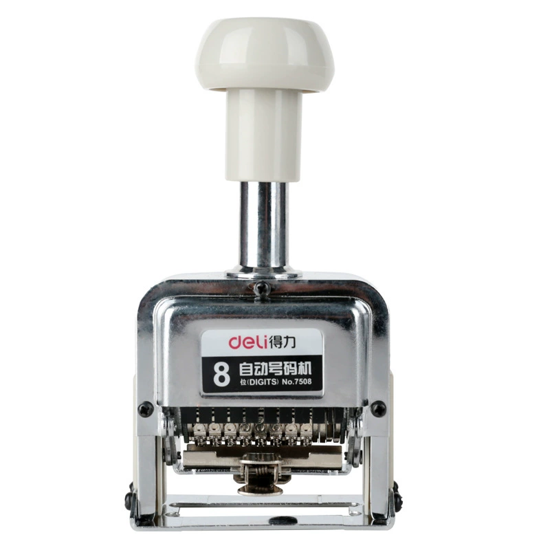 得力 7508 7509 7510 automatic numbering machine, numbering machine, digital rotary stamp, numbering machine