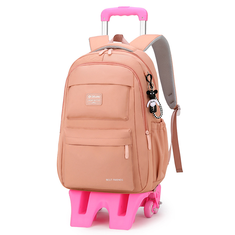 Natural Fish nuevo carro mochila primaria niñas de la Escuela de gran capacidad de descompresión protección de la columna vertebral de gran capacidad mochila entrega