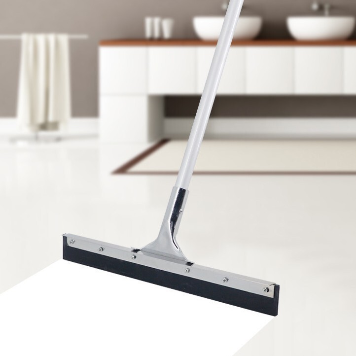 Aluminum Rod Water Push Floor Wiper Hotel Bathroom Single and Double Layer Rubber Floor Scraper Floor Sweeping Broom