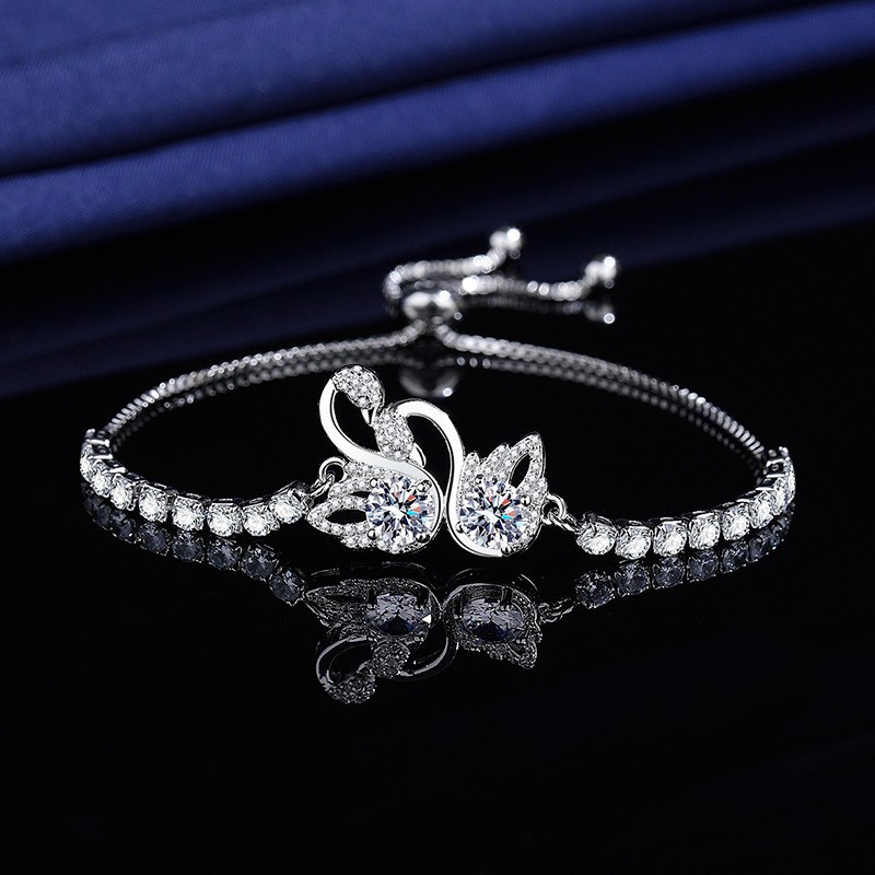 Nueva pulsera doble cisne
