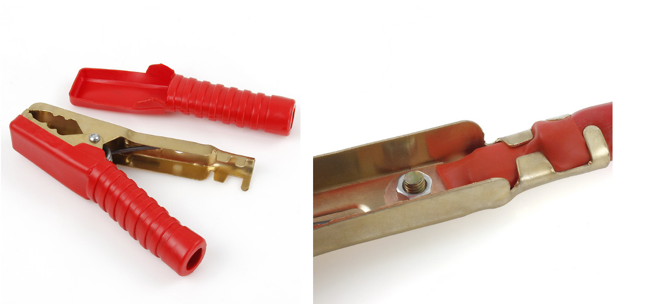 Factory Direct Sale Pure Copper Battery Clamps Fully Insulated Car Connection Cable Clamps Eco-Friendly Clamps Car Alligator Clamps