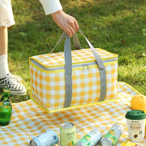 Retail picnic bag, portable picnic bag, large-capacity hand-held picnic bag for students, outdoor travel, thick picnic bag, wholesale