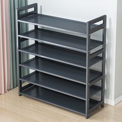 玄関に置くシンプルなシューズラック、多層無垢材収納品、防塵、家庭用経済的な収納棚、寮の下駄箱