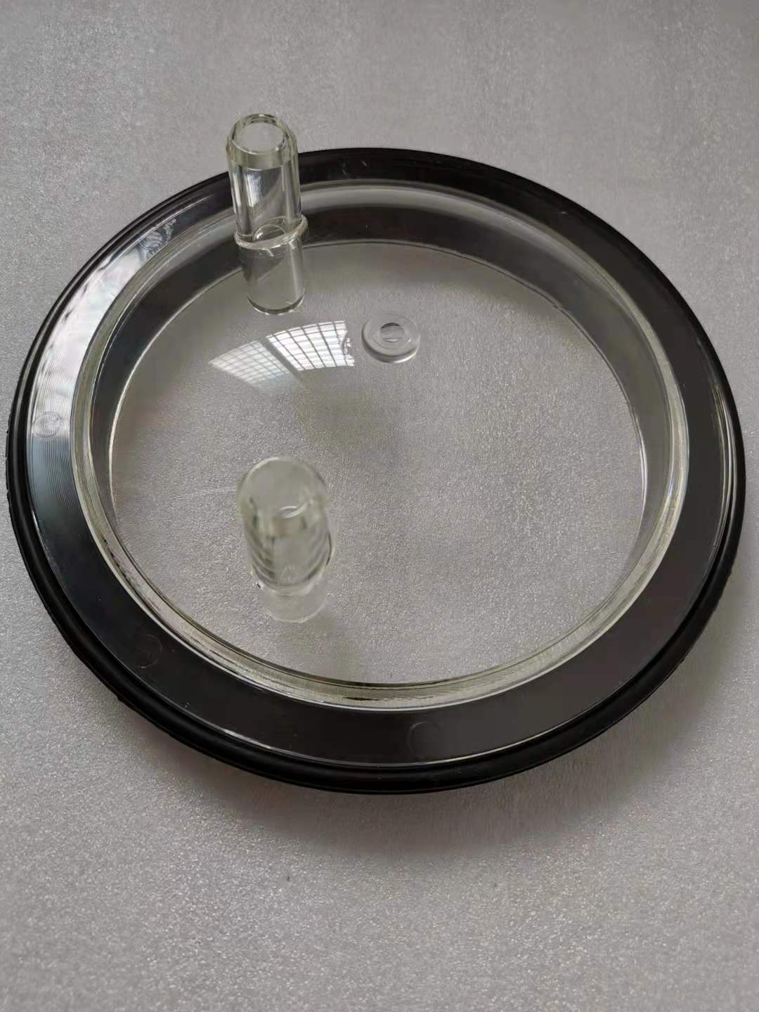 奶桶透明盖挤奶机透明奶桶盖接16X26奶管配18cm口径奶桶