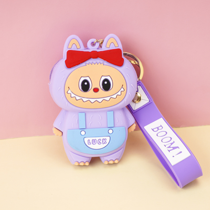 メーカーが生産するネズミ駆除パイオニアラブブキーホルダーペンダントシリコンバッグかわいい子供用小銭入れ|undefined