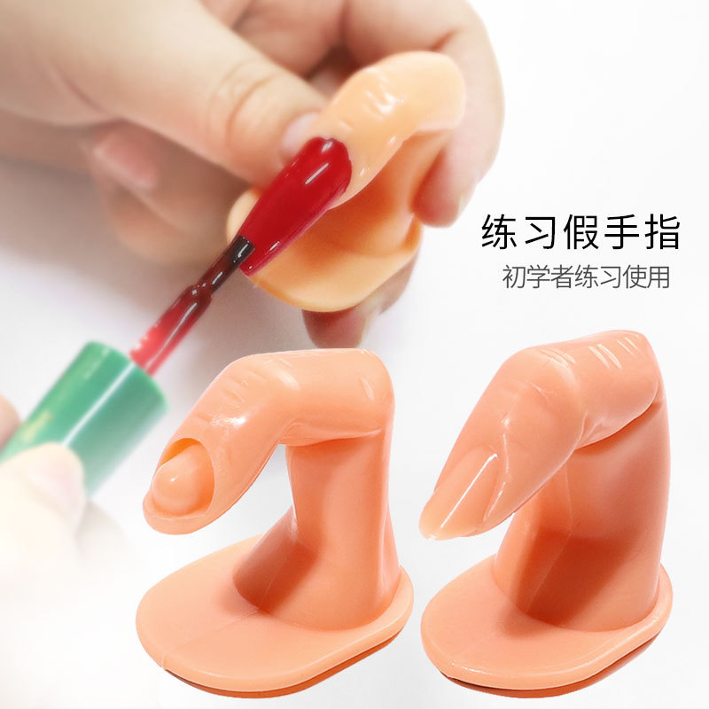 Herramientas de manicure práctica fingers simulación de manicure para principiantes mesa de fijación de uñas dedo manicure material manicure