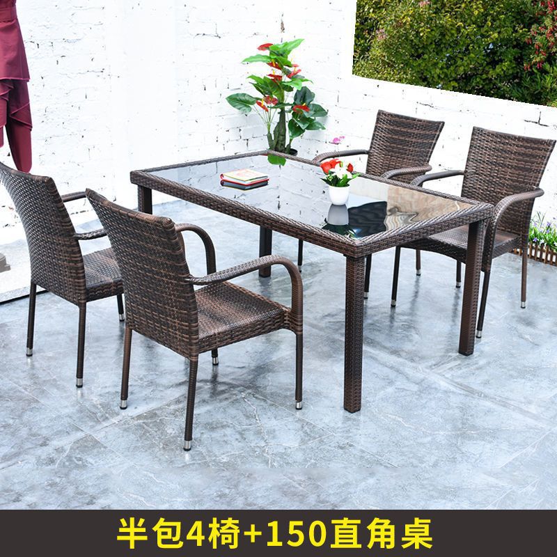 럭셔리 4 의자 + 150*90 테이블 (공간 없음)