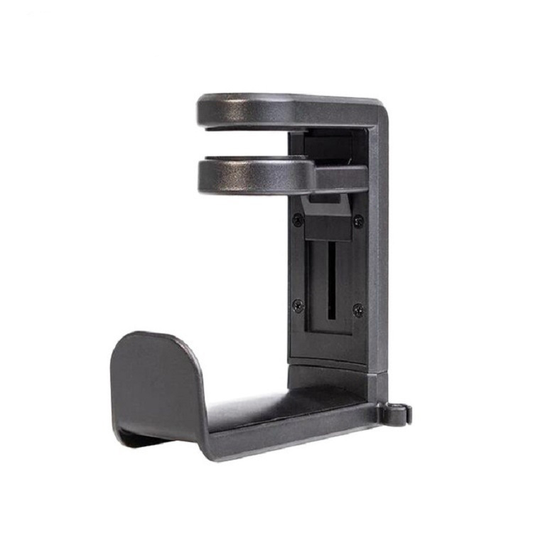 Modelo privado lado de la Mesa Clip-en gancho titular de los auriculares de 360 grados de rotación titular de los auriculares rack de almacenamiento titular de los auriculares
