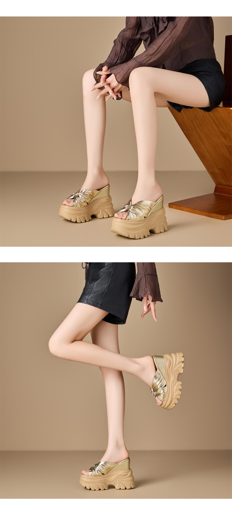 Sandal cao gót nữ hở mũi đế xuồng gót 12cm/14cm quai ngang — Bạc 12cm, Bạc 14cm, Đen 12cm, Đen 14cm chi tiết 7