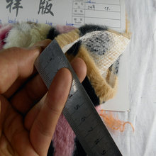 兔毛印花大小爱心人造毛兔貂仿兔毛绒女装外套鞋帽包玩具毛绒面料