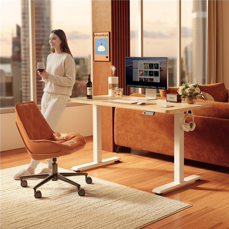 Standing desk, electric height-adjustable workstation, office desk, computer desk, study desk Standing desk, electric height-adjustable workstation, office desk, computer desk, study desk
