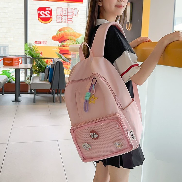 Backpack, fresh brand shoulder bag, Korean style, for teenagers, for students