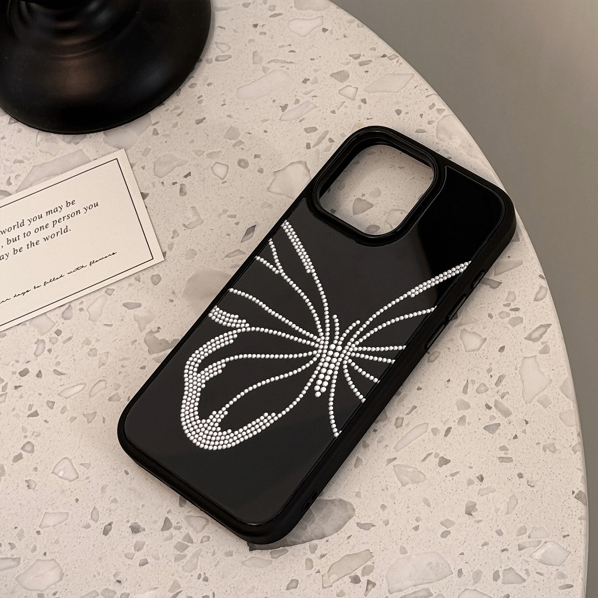 Schützende Handyhülle Mit Goldenem Schmetterling Für Iphone Modelle_voghion.com