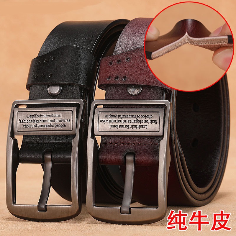 Men's genuine leather luxury brand belt