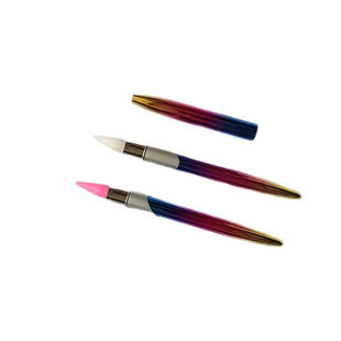 Cross-Border Supply of New Nail Art Dot Diamond Crayons, Gradient Three-Color Rods with Self-Adhesive Sticky Diamond Suction Nail Art Crayons