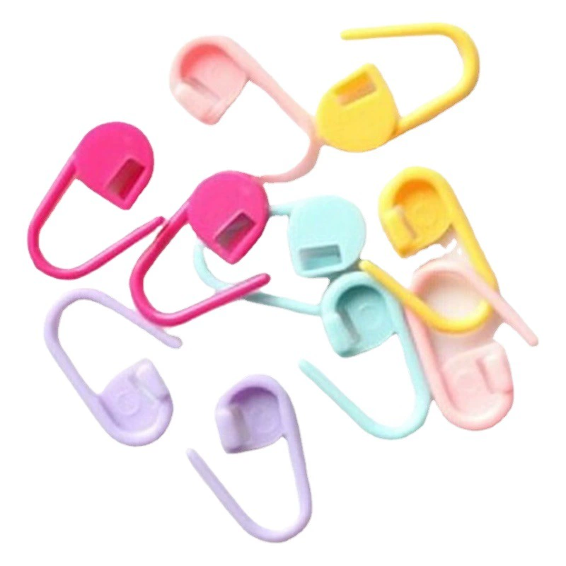 DIY инструмент для вязания цвет пластиковая Марка маленькая булавка маленькая анти-разблокировочная Пряжка Марк пряжка