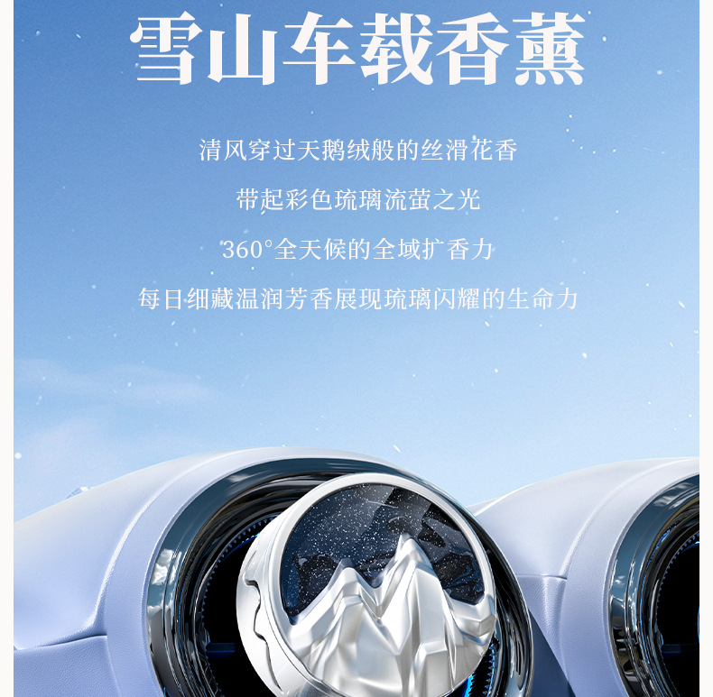 Wholesale 2025 car aromatherapy car pendant high-end car air outlet fragrance decorations lasting light fragrance ornaments