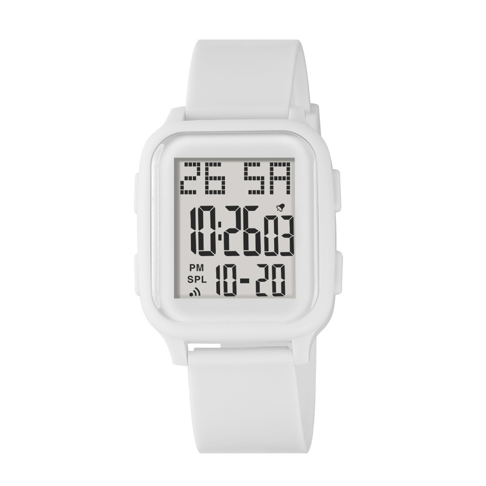 Reloj electrónico cuadrado de tendencia para estudiantes masculinos y femeninos alarma de personalidad comercio exterior nocturna cronometrador reloj electrónico deportivo de secundaria