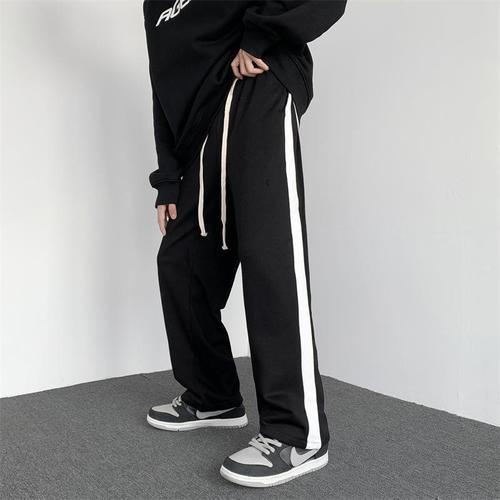 Men's sport pants, tie-dye striped casual pants, Korean style, trendy, youth straight-leg long pants, loose wide-leg pants