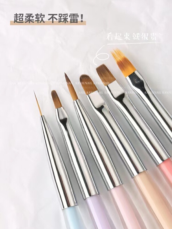 新商品のキャンディー色のネイルペンセットのネイルカラーの線引きペンの万能光線治療ブラシのフルセットの現物|undefined