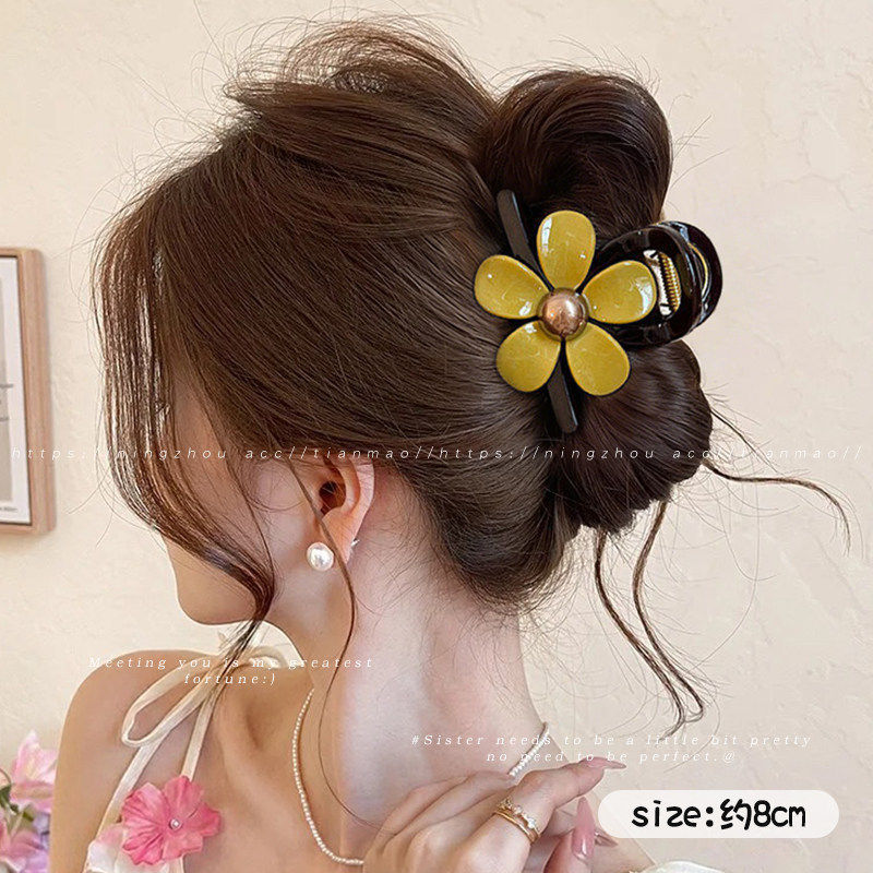 2026 nuevo clip de agarre de alto nivel lindo coreano cabeza trasera clip de cabello toque de cabello gran exquisito clip de tiburón clip de cabello image 231