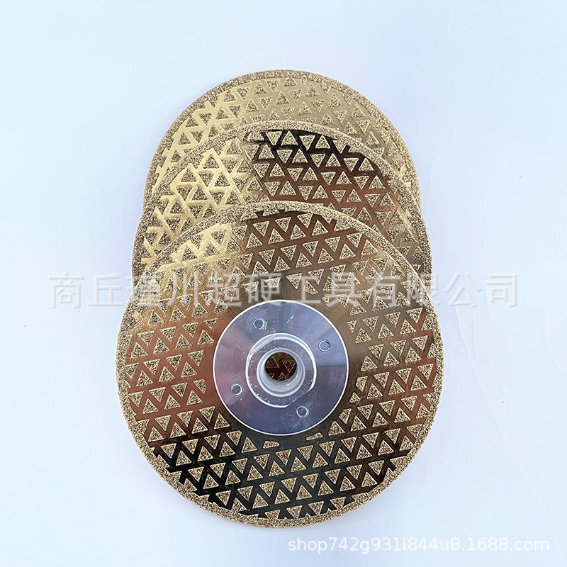 电镀金刚石锯片/双面三角满天星切磨片/可配法兰M14/直径125mm