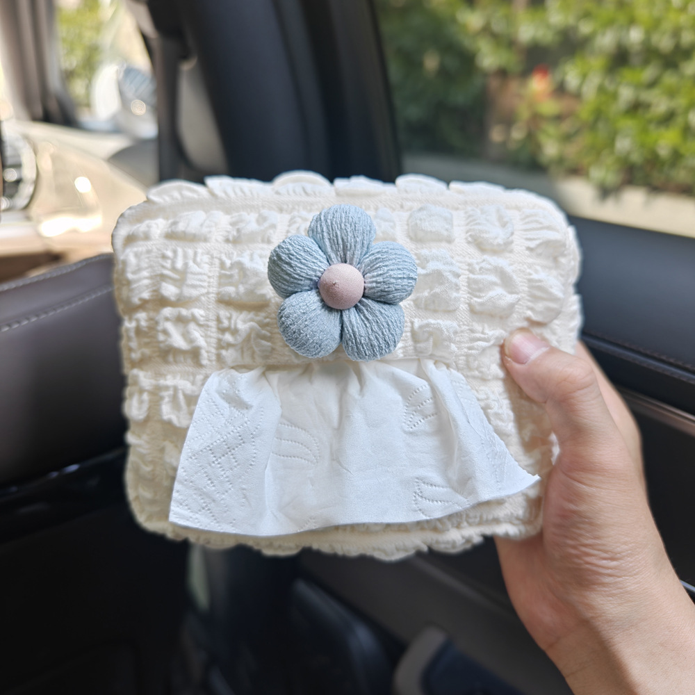 Minimalist Car Seat Tissue Box, Car Tissue Bag, In-Car Armrest Box, Seat Back Tissue Storage and Decoration