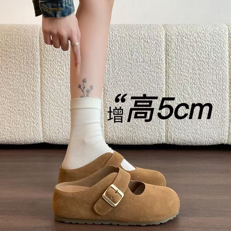 Frosted Flat-Bottomed Closed-Toe Half Slippers for Women, 2025 Summer Commuter Casual Birkenstock-Style Mules, Antibacterial and Odor-Resistant Frosted Flat-Bottomed Closed-Toe Half Slippers for Women, 2025 Summer Commuter Casual Birkenstock-Style Mules, Antibacterial and Odor-Resistant