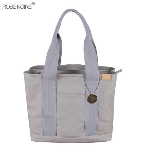 Cross-border direct sales hot-selling Japanese Rakuten high-end canvas bag commuting bag handbag 16-inch canvas women's shoulder bag