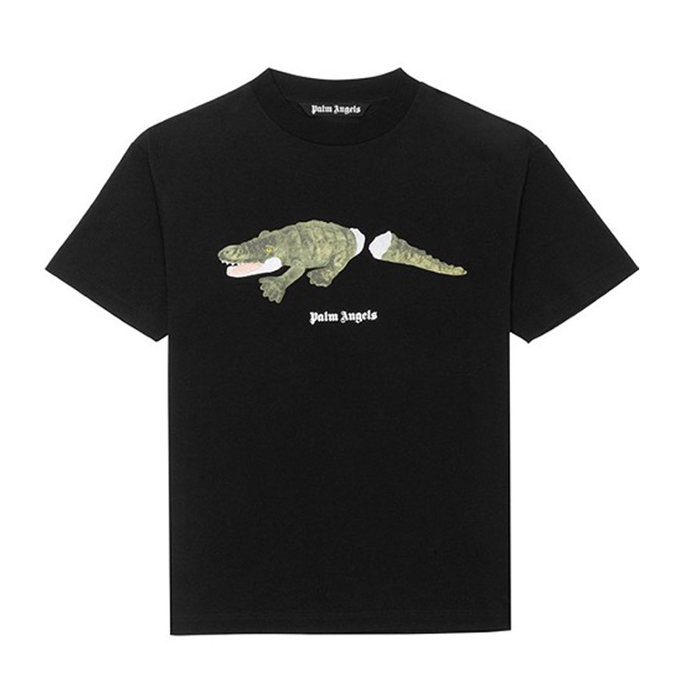 Pa004 Pure Cotton 270g Wholesale Trendy Brand Palm Broken Bear Palm Angel Loose Short-Sleeved Men's and Women's Crocodile T-Shirt Pa004 Pure Cotton 270g Wholesale Trendy Brand Palm Broken Bear Palm Angel Loose Short-Sleeved Men's and Women's Crocodile T-Shirt
