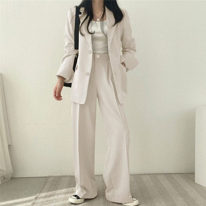 Sanlidadi Women's Casual Suit Jacket Loose Retro Fashionable Outerwear For Spring And Autumn_ecoleips.com
