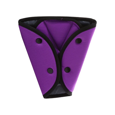 children's safety belt triangle: Seat belt shoulder pad - purple