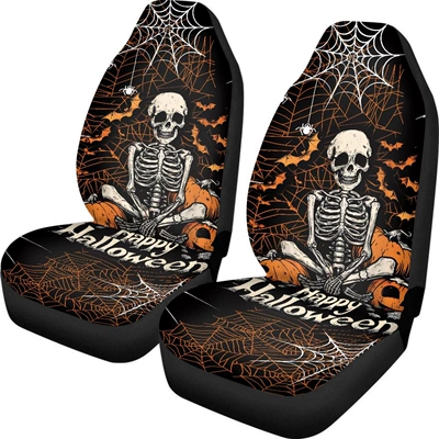 Cross-border Halloween-themed printed seat covers, featuring Universal seat cover - ysfc04270fv-1-2-piece-set